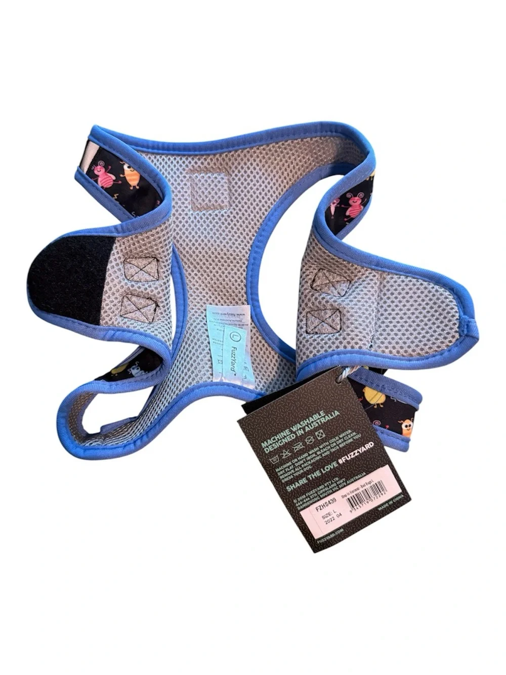 NWT FuzzYard Bed Bug Step In Dog Harness Large